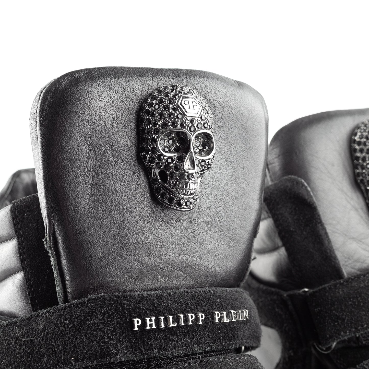 Philipp Plein Vintage Black Wedge Sneakers (37 IT/38 EU)