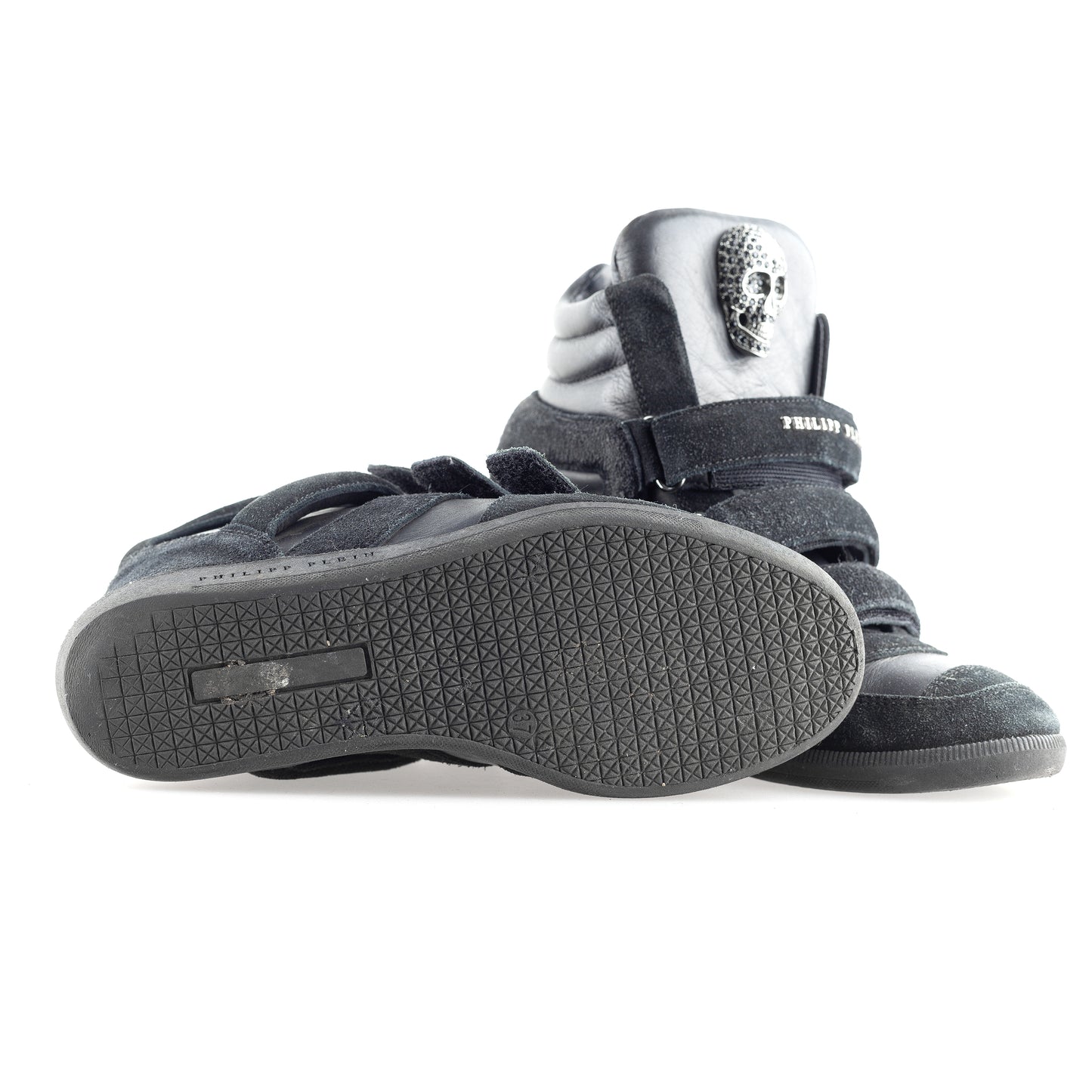 Philipp Plein Vintage Black Wedge Sneakers (37 IT/38 EU)