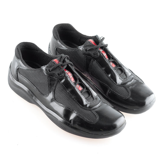 Prada America’s Cup Black Vintage Sneakers (37 IT/38 EU)