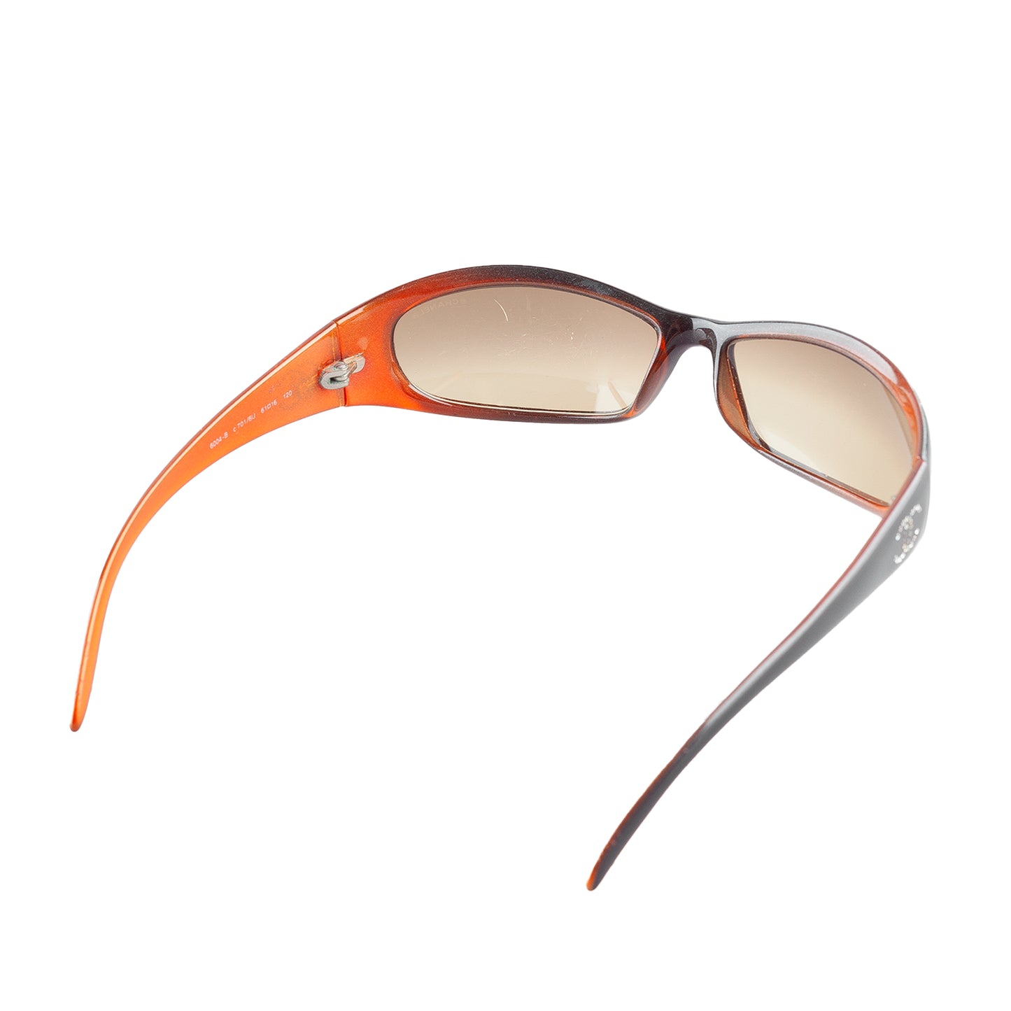 Chanel 6004-B Black/Orange Vintage Sunglasses