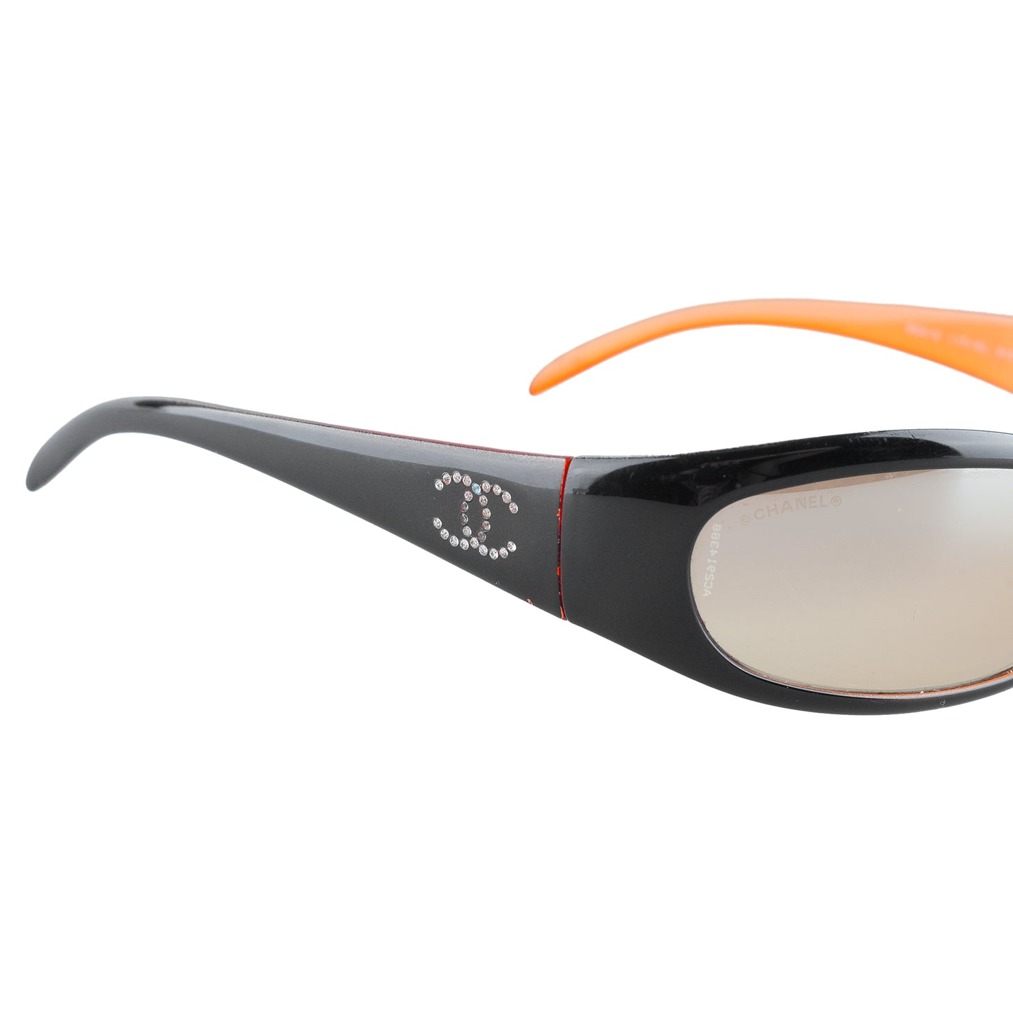 Chanel 6004-B Black/Orange Vintage Sunglasses