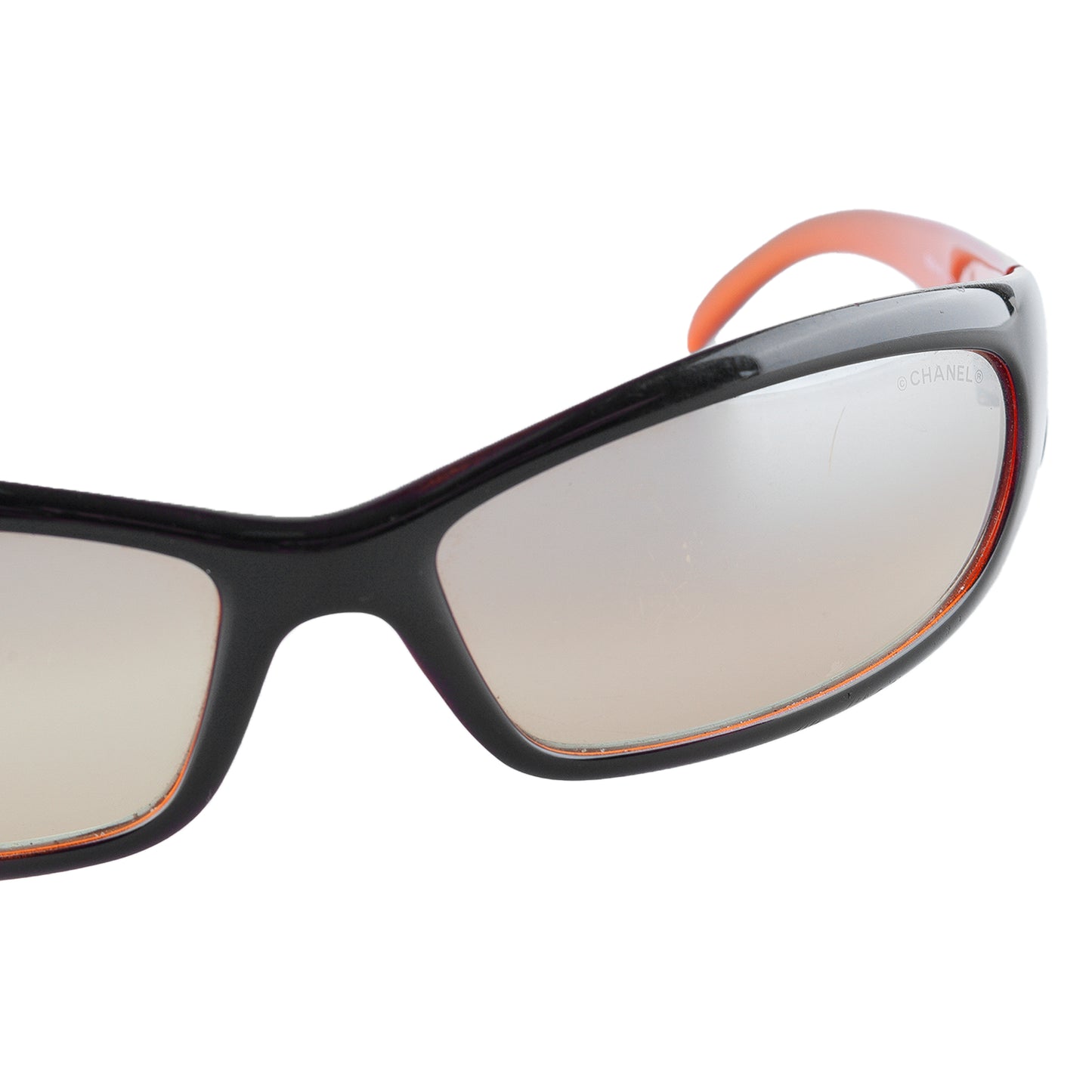 Chanel 6004-B Black/Orange Vintage Sunglasses