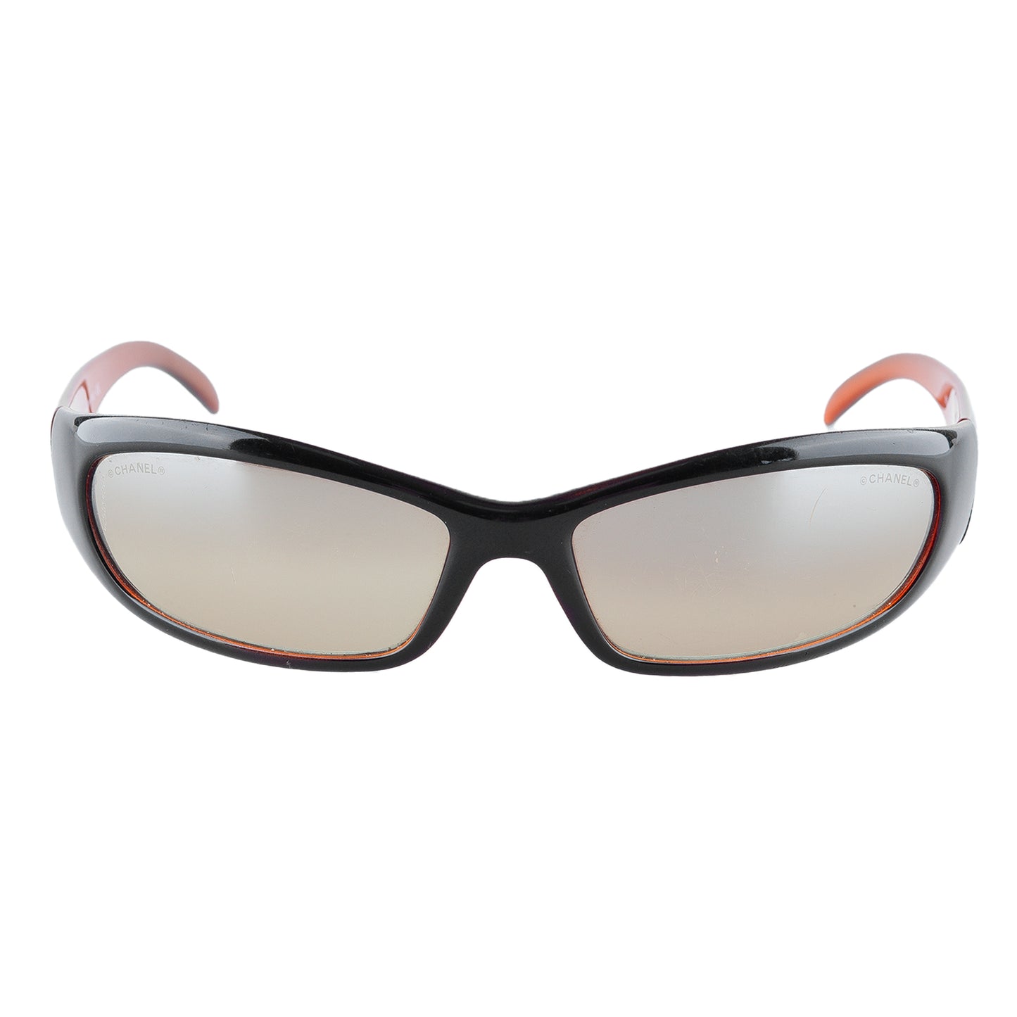Chanel 6004-B Black/Orange Vintage Sunglasses