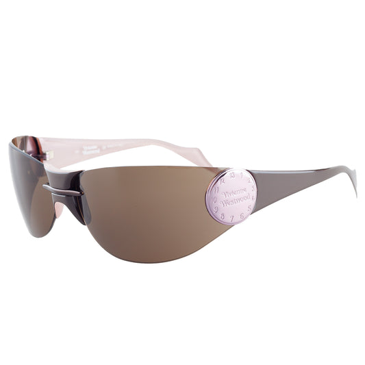 Vivienne Westwood VW53802 Pink Watch Vintage Shield Sunglasses