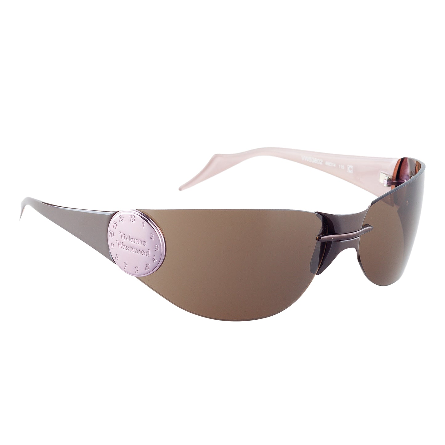 Vivienne Westwood VW53802 Pink Watch Vintage Shield Sunglasses