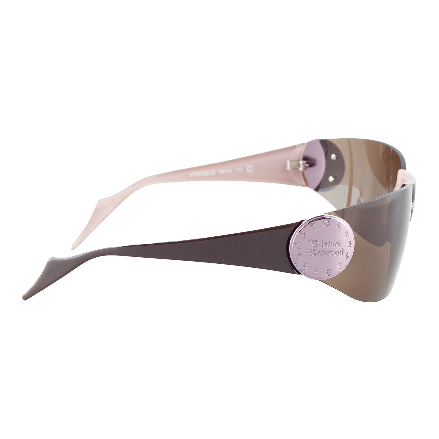 Vivienne Westwood VW53802 Pink Watch Vintage Shield Sunglasses