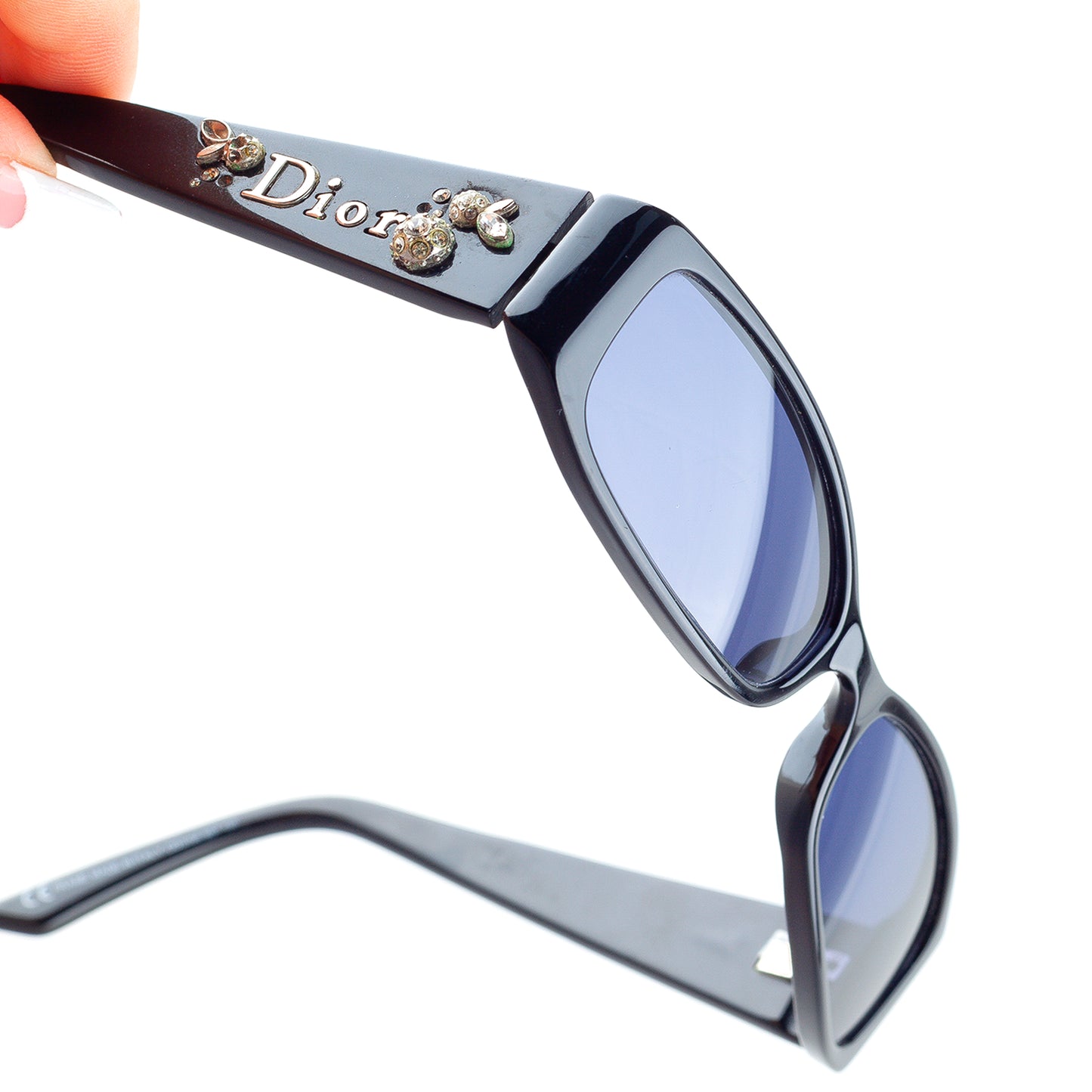 Christian Dior Frame Vintage Black Sunglasses