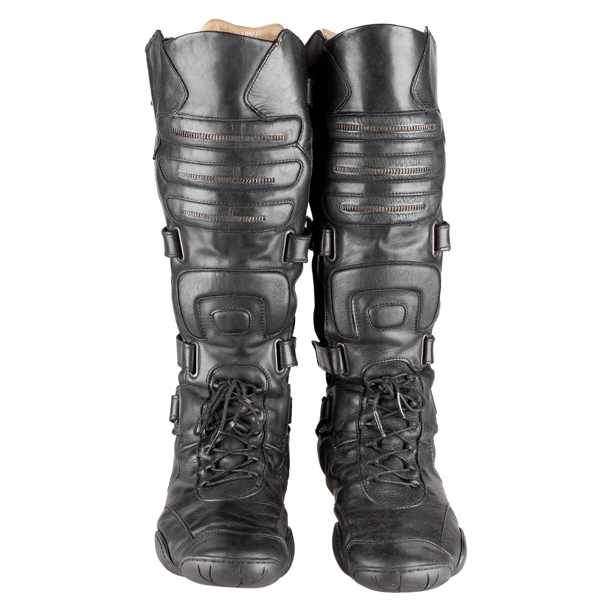 Marithé François + Girbaud 2008 Moto Biker Boots