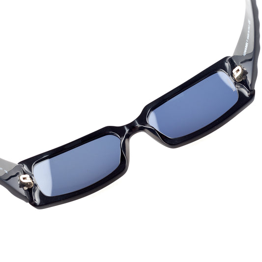 Chanel 5046 501/91 Black Vintage Padded Rectangle Sunglasses