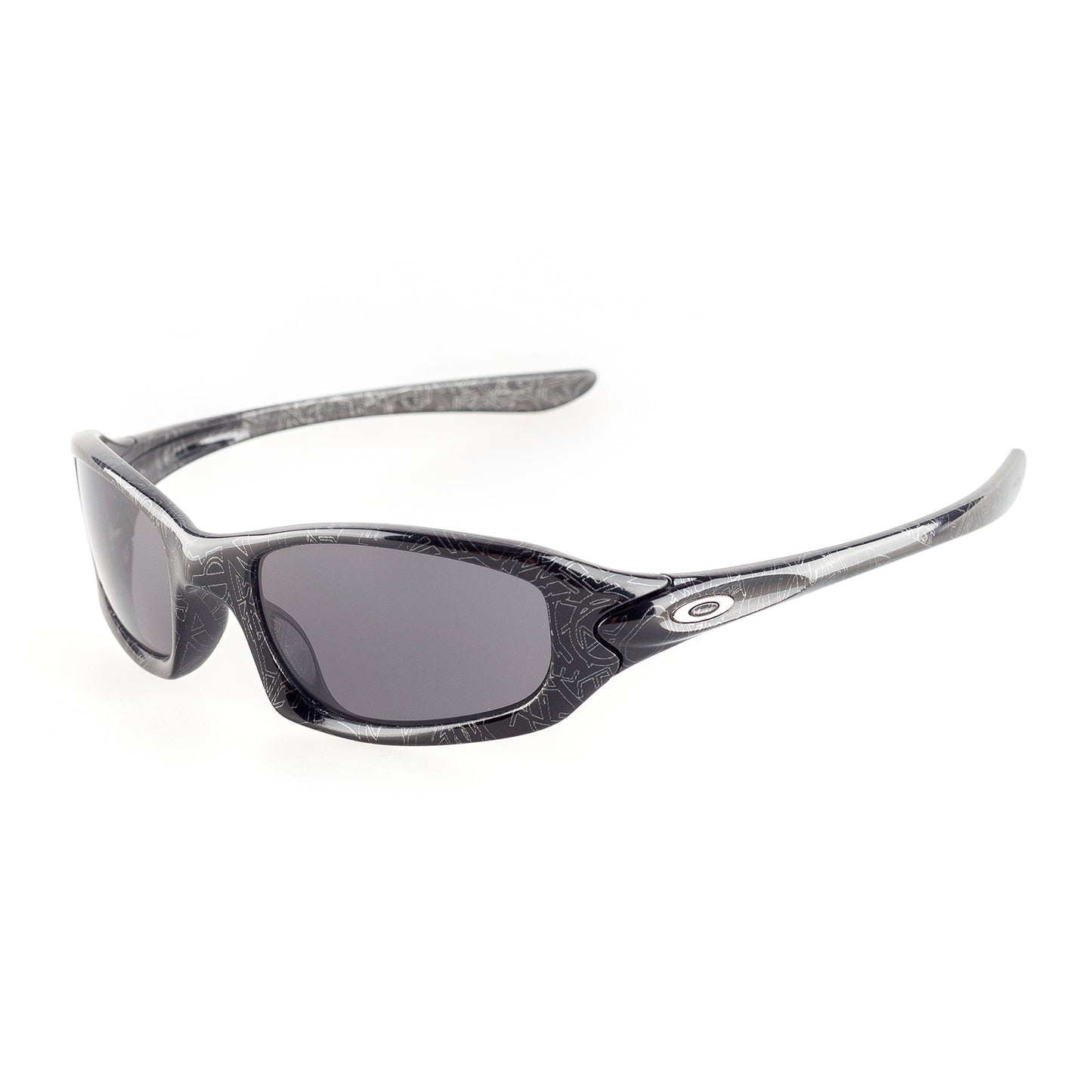 Oakley Fives 4.0 Black/Silver Text/Black Vintage Sunglasses