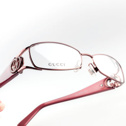 Gucci 125 GG 2811 QYV Burgundy Eye Glasses