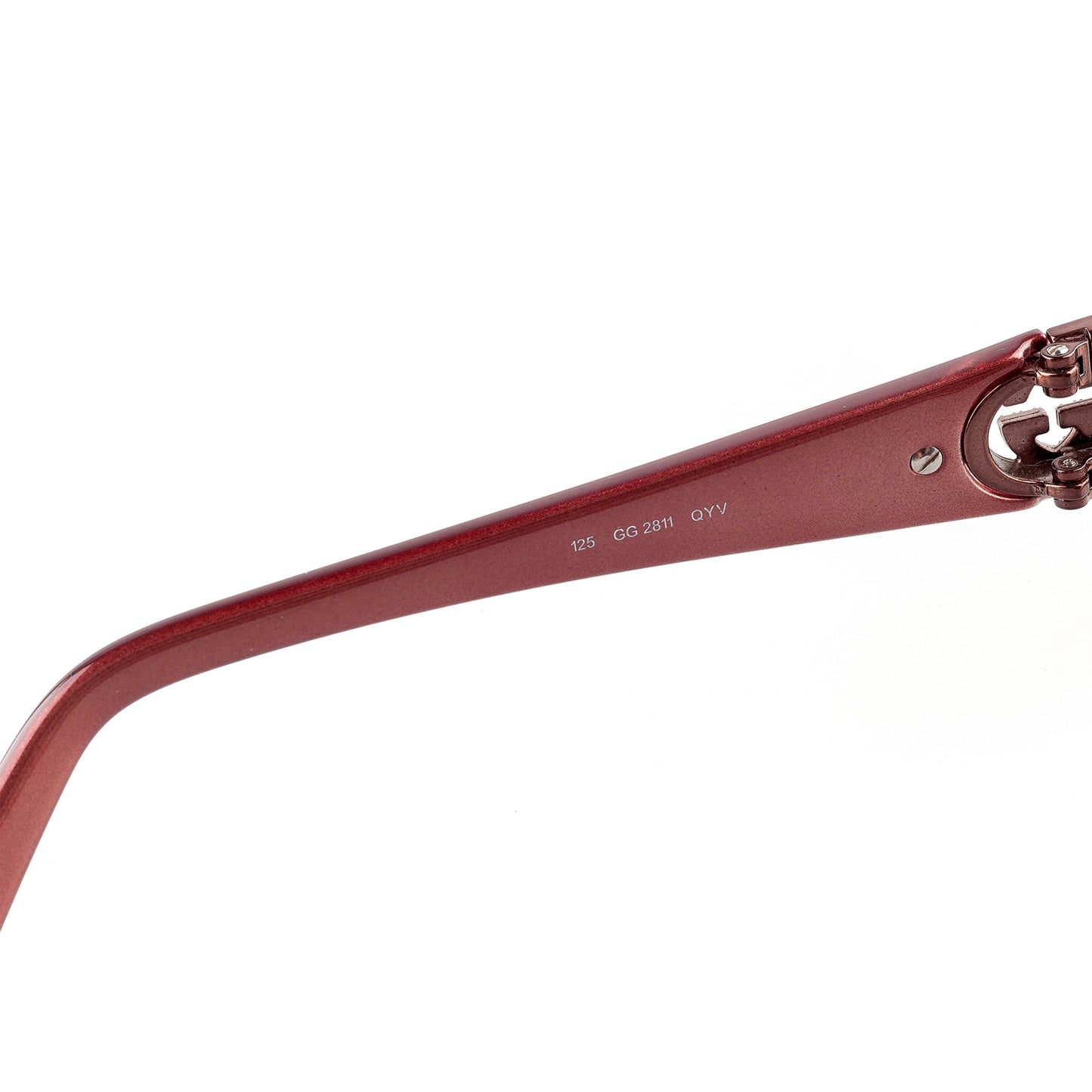 Gucci 125 GG 2811 QYV Burgundy Eye Glasses