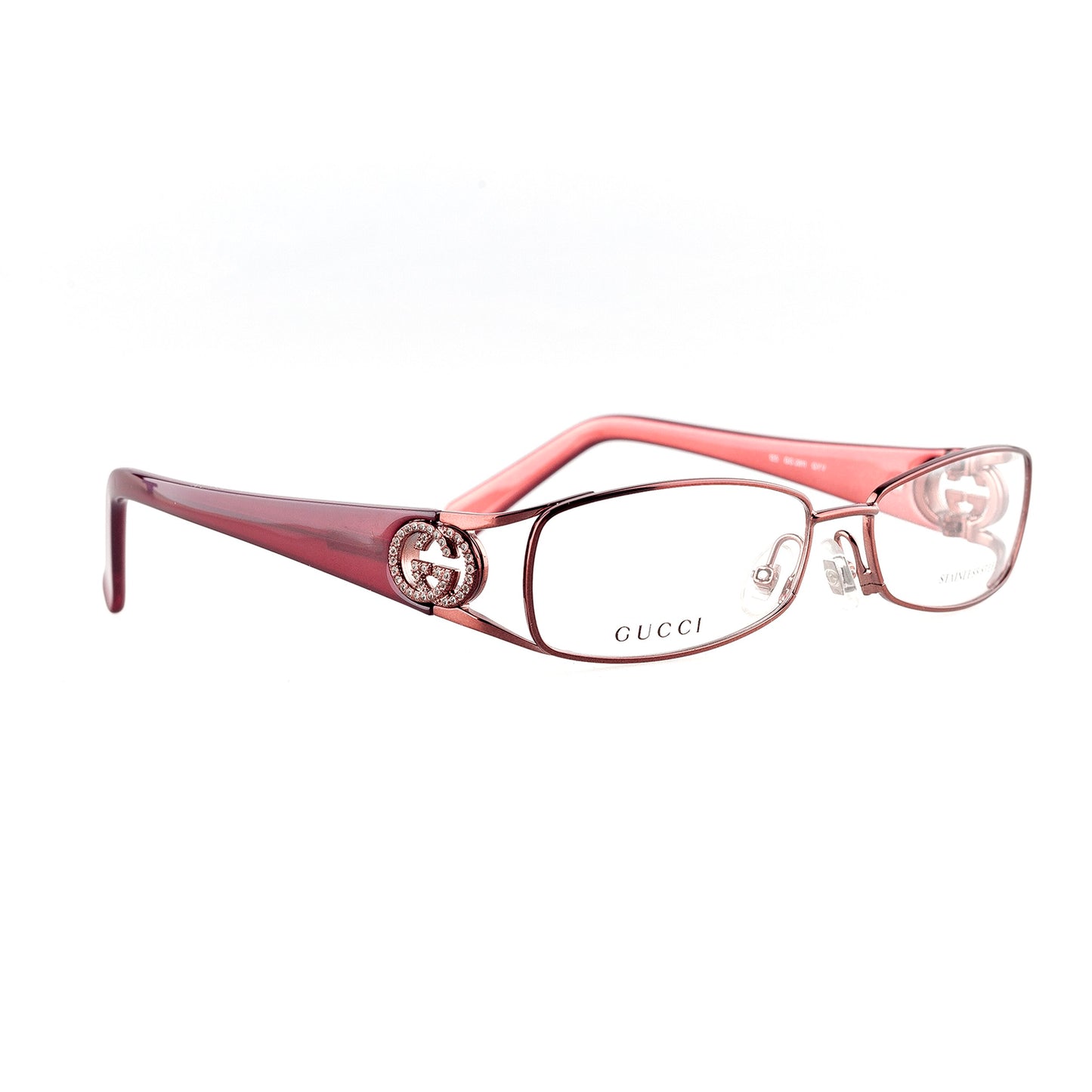 Gucci 125 GG 2811 QYV Burgundy Eye Glasses