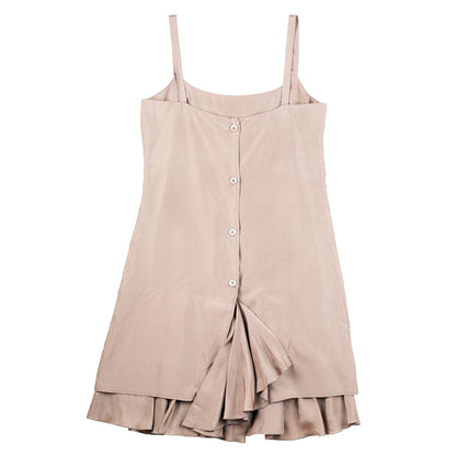 Prada Light Brown Silk Slip Dress