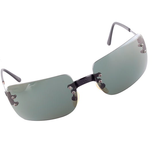 Chanel 4005 C.101/71 Rimless Vintage Sunglasses
