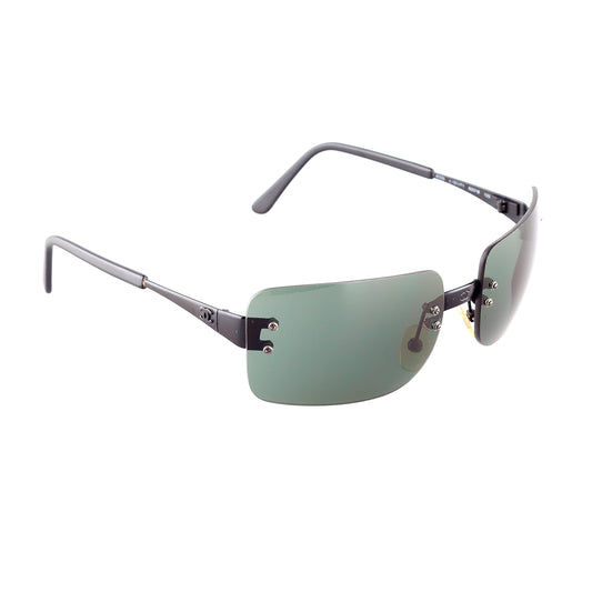 Chanel 4005 C.101/71 Rimless Vintage Sunglasses