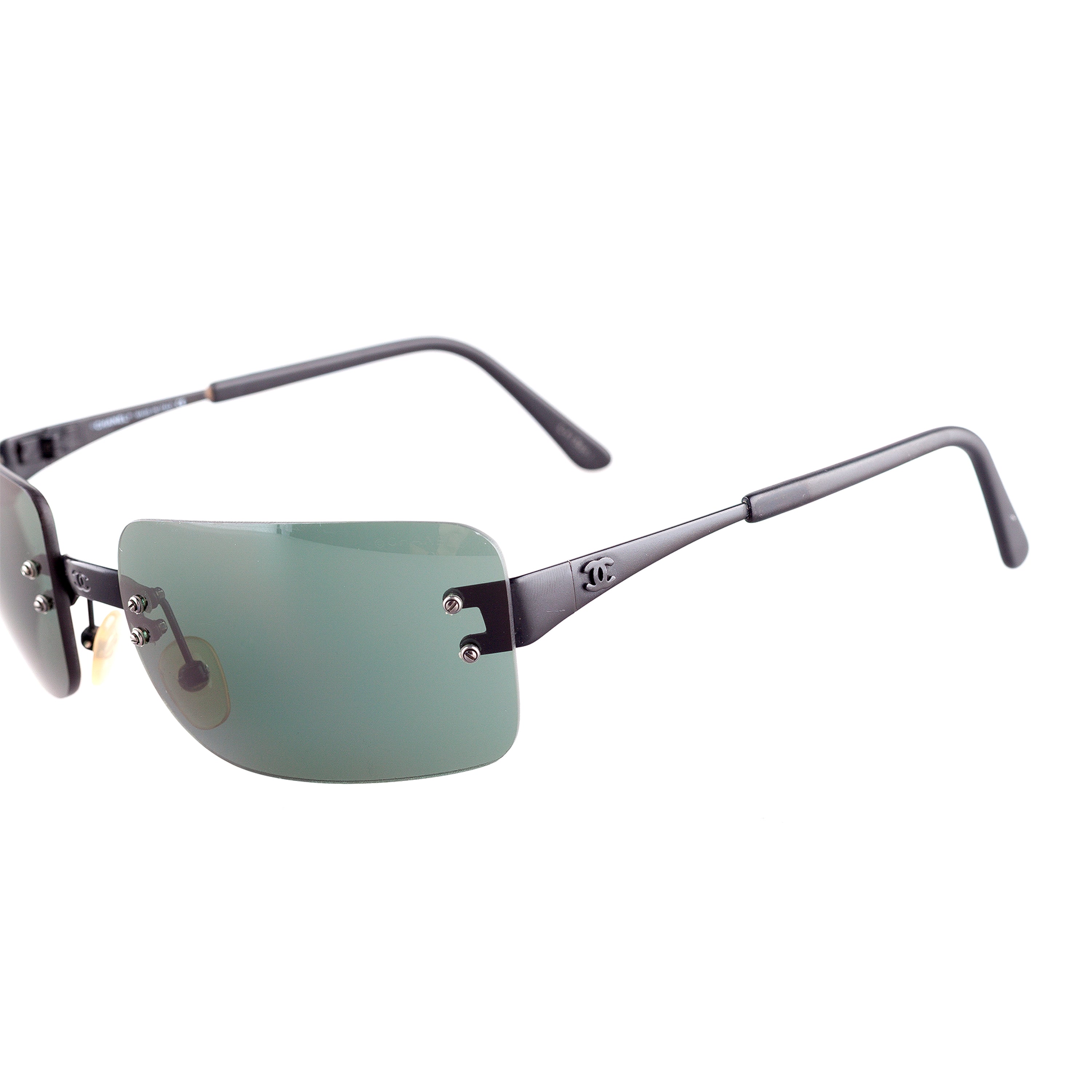 Chanel 4005 C.101/71 Rimless Vintage Sunglasses