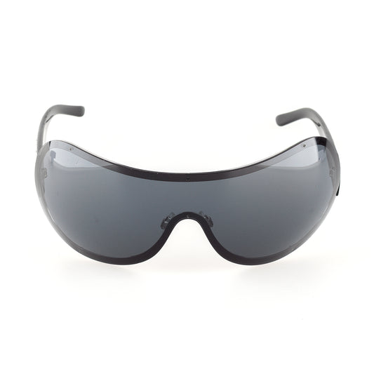 Chanel 40148B Vintage Black Shield Sunglasses