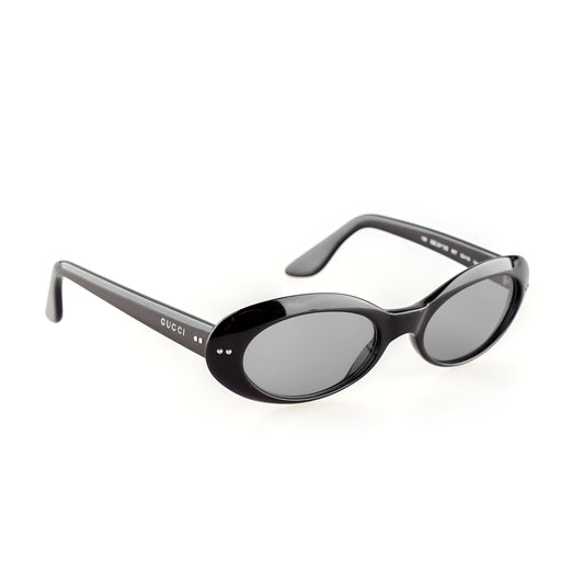 Gucci GG 2413/S 807 Black Oval Vintage Sunglasses