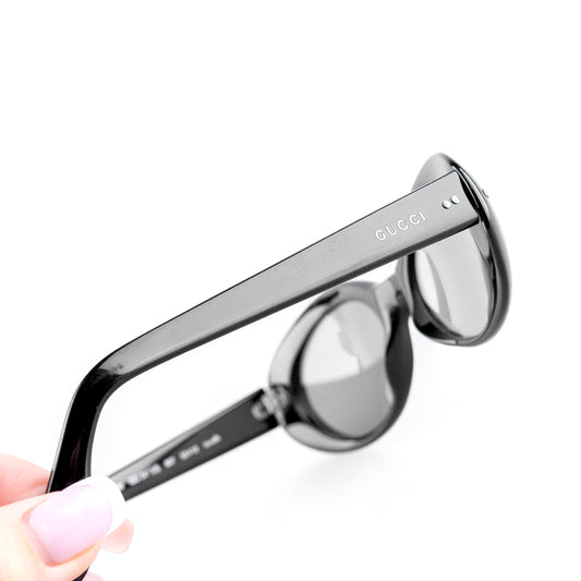 Gucci GG 2413/S 807 Black Oval Vintage Sunglasses