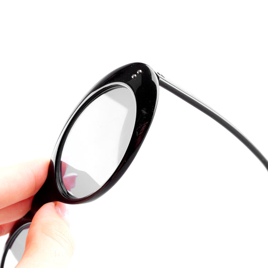 Gucci GG 2413/S 807 Black Oval Vintage Sunglasses