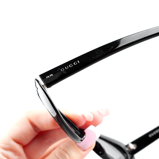 Gucci GG 2413/S 807 Black Oval Vintage Sunglasses
