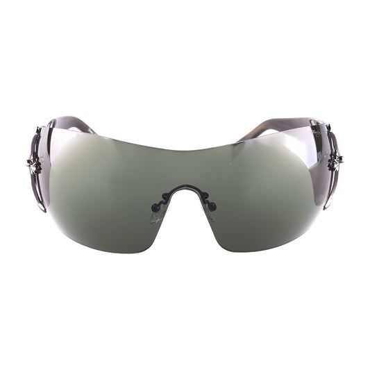 Ed Hardy by Christian Audigier EH0008 Olive Cross Shield Vintage Tattoo Sunglasses