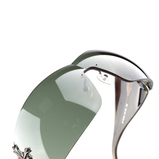 Ed Hardy by Christian Audigier EH0008 Olive Cross Shield Vintage Tattoo Sunglasses