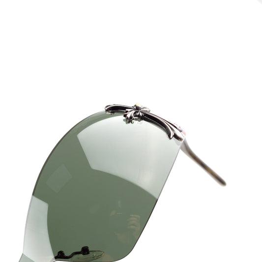 Ed Hardy by Christian Audigier EH0008 Olive Cross Shield Vintage Tattoo Sunglasses