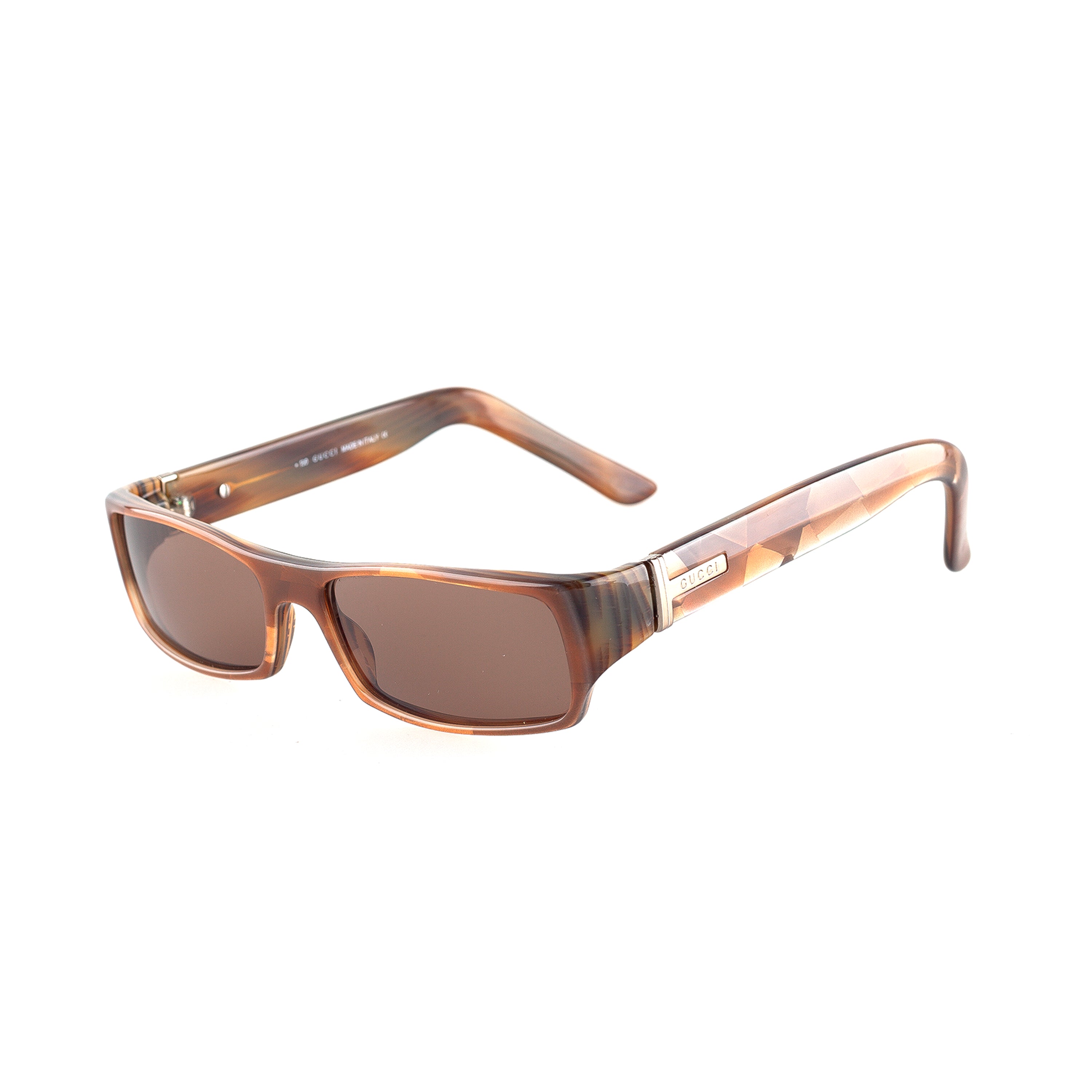 Gucci GG 1444/S 5T7 Brown Rectangle Vintage Sunglasses