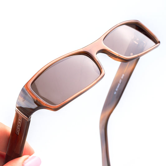 Gucci GG 1444/S 5T7 Brown Rectangle Vintage Sunglasses