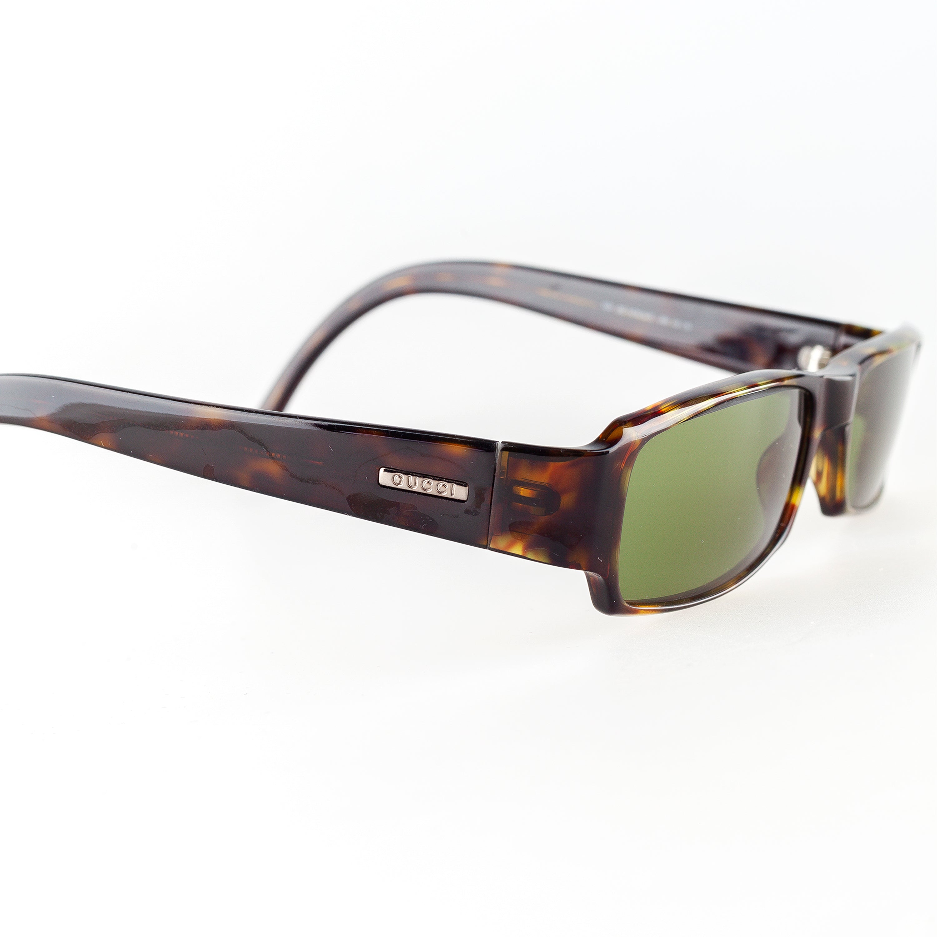Gucci GG 1438/N/S 086 Brown Tortoise Rectangle Vintage Sunglasses