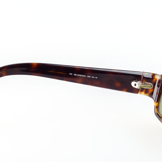 Gucci GG 1438/N/S 086 Brown Tortoise Rectangle Vintage Sunglasses