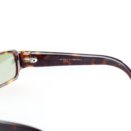 Gucci GG 1438/N/S 086 Brown Tortoise Rectangle Vintage Sunglasses