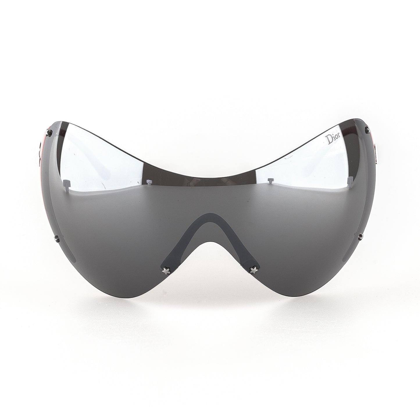 Christian Dior “DIOR SKI 1”  Vintage Red Shield Mask Sunglasses