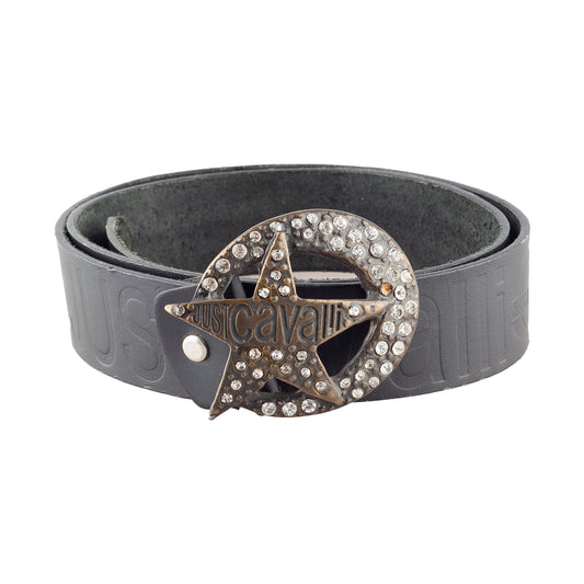 Just Cavalli Leather Vintage Star Belt (100 CM)