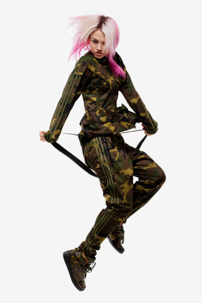 Adidas Originals x Jeremy Scott Peplum Camouflage Jacket (S)  