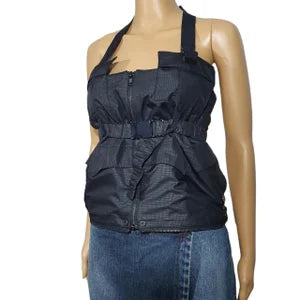 Cop Copine Convertible Vintage Black Vintage Top/ Bag