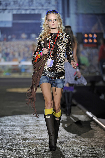 DSQUARED2 S/S 2012 Low Rise Distressed Denim Micro Shorts