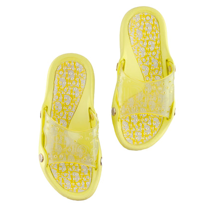 Dior Yellow Rubber Jelly Sandals (37 EU)