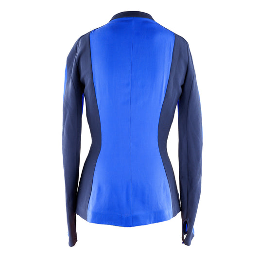 Thierry Mugler Blue/Black Long Sleeve Shirt (M)