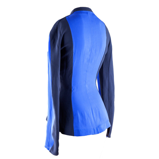 Thierry Mugler Blue/Black Long Sleeve Shirt (M)
