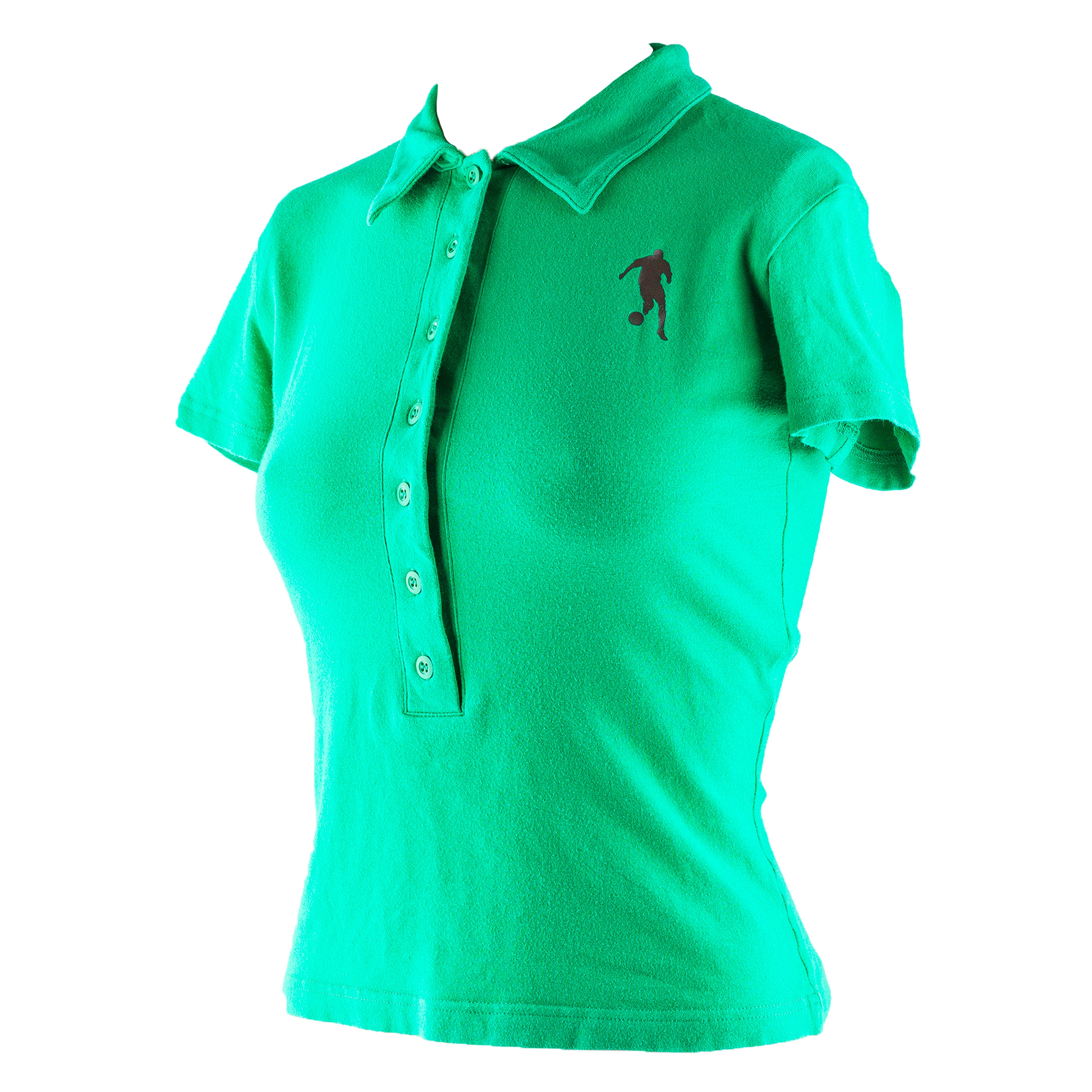 Dirk Bikkembergs Vintage Green Football Polo Shirt Top (S)