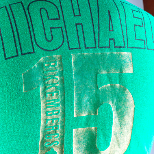 Dirk Bikkembergs Vintage Green Football Polo Shirt Top (S)