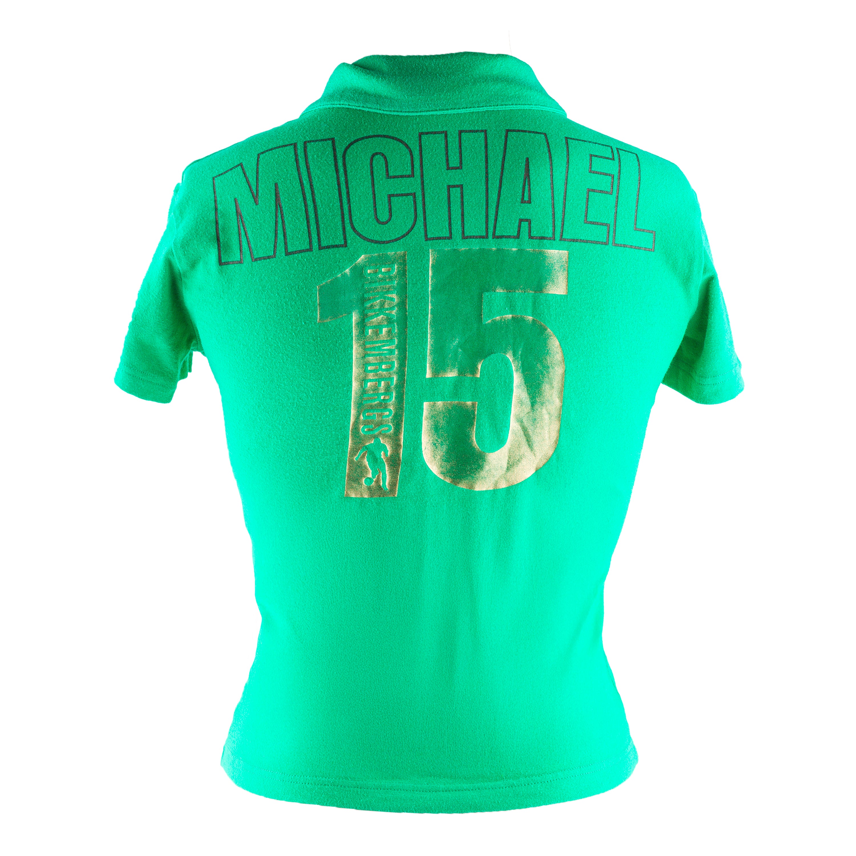 Dirk Bikkembergs Vintage Green Football Polo Shirt Top (S)