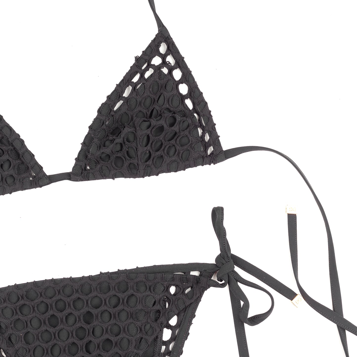 Dolce & Gabbana Black Net 2 Piece Bikini (M)