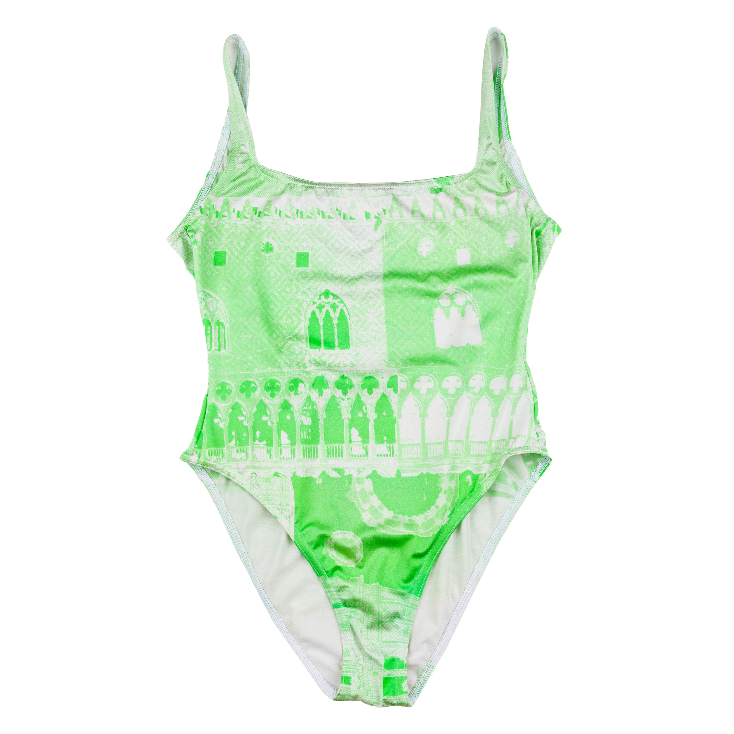 Fendi Mare Vintage White/Green Swimsuit (M)