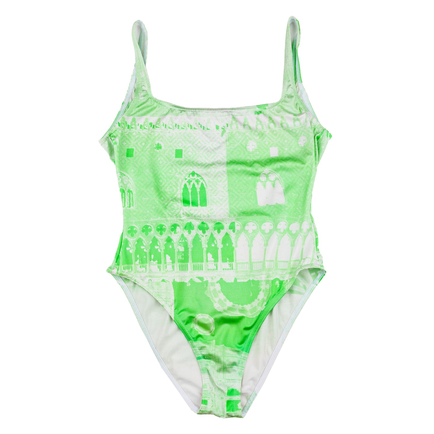 Fendi Mare Vintage White/Green Swimsuit (M)