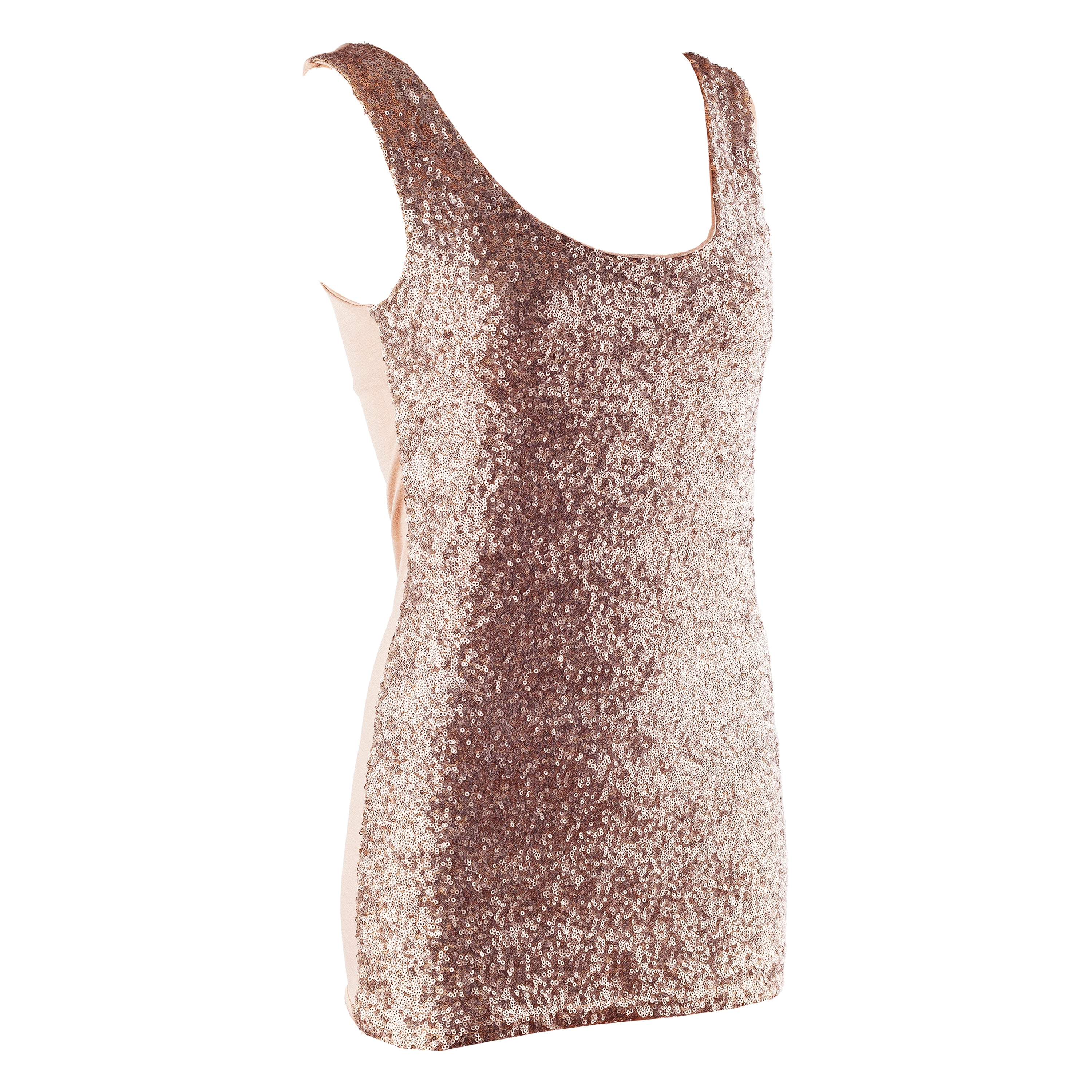 Alexander McQueen 2003 Vintage Bronze Sequins Tank Top (S)