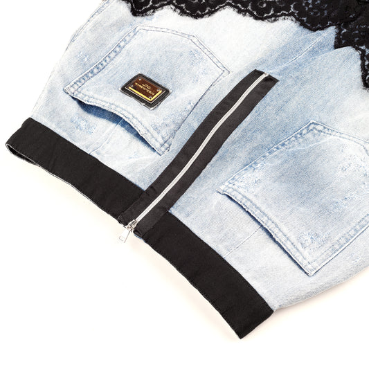 Dolce & Gabbana Vintage Midi Light Denim Skirt (XS)